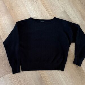 Rachel Zoe Black Crewneck Sweater